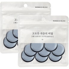 MONACO OLIVE 防止樓層噪音 移動滑墊 樓上安靜的秘密 圓形墊 25 8入, 2個, 灰色