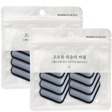 MONACO OLIVE 防止樓層噪音 移動滑塊 樓上的寧靜秘密 方形墊 30 8入, 灰色, 2個