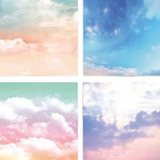 里拉摺紙鶴 4 種彩色紙設置 4, 4 種顏色, 1套