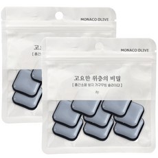 MONACO OLIVE 防樓層噪音移動滑墊 樓上安靜的秘密墊片 方形 22 8入, 2個, 灰色