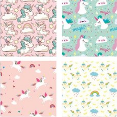 利拉 紙鶴 4種色紙套組 1, 4色, 1套