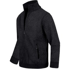 男士柔軟素色針織拉鍊開襟衫 KXN24