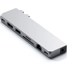 사테치 C타입 8in1 USB4 맥북 프로 초고속 멀티 허브 맥스, Silver, 1개