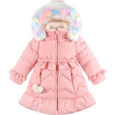 WALTON kids 女孩彩虹毛皮微凝膠毛衣