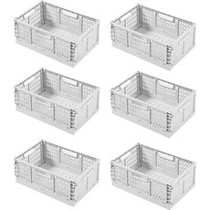 마이닝 다용도 접이식 밀크 수납 폴딩박스, 라이트그레이, 6개
