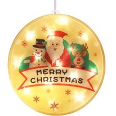 Angel's Market 聖誕裝飾小物燈飾 Merry Christmas 2, 混合色, 1個