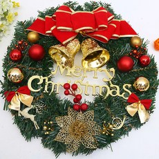 人造花門樹裝飾聖誕花圈窗戶A, 淺綠色, 1個