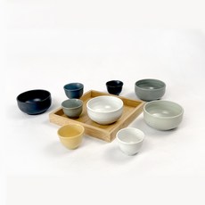 PAULUS 綜合陶瓷燒酒杯 9件組, 1組, 燒酒杯 5p+馬格利酒杯 4p