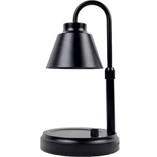 Aindie 高度光控集成現代每日前衛蠟燭加熱器, 黑色的