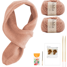 yarna 달리아 너음 목도리 DIY 키트 세트, 1세트, 103 인디핑크