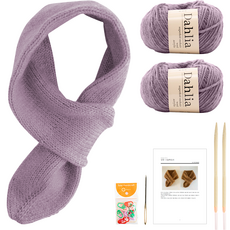 yarna 달리아 너음 목도리 DIY 키트 세트, 1세트, 110 라일락
