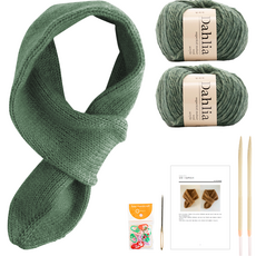 yarna 달리아 너음 목도리 DIY 키트 세트, 1세트, 1114 씨그린