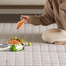 아이소페 라텍스 접이식 매트리스, 그레이, 4cm