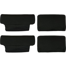 Heuimimall 腋下緩衝海綿拐杖墊 2入 + 握把套 2入 組 黑色 JJ_33, 1套