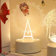 쿼르디 LED 아크릴 3D 무드등 USB형, 대관람차