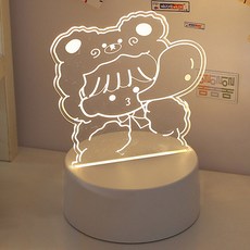 Quardi LED 壓克力 3D 氣氛燈 開關型, 少女