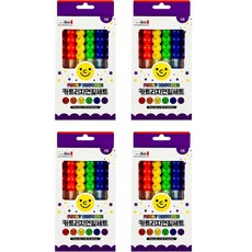 ibis 筆芯鉛筆組 CR 6種組 HB, 紅、橙、黃、綠、藍、紫, 4套