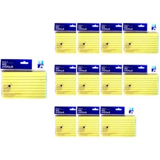 Double A 線條便利貼 76 x 127 毫米, 12個, 黃色的