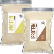 아몬드 단백 분말 500g + 완두 단백 분말 500g 세트, 1kg, 1세트