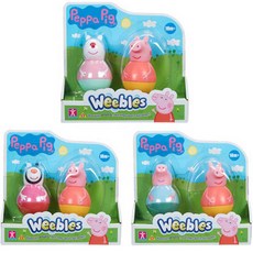CHARACTER OPTIONS Peppa Pig Weebles 雙人裝, 隨機發貨