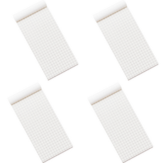 便攜式迷你筆記本 網格 50頁, 4個, 棕色的