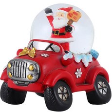 ANSWERFIT 聖誕節聖誕老人水晶雪球, 紅色