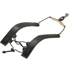 Make Me 可折疊薩克斯風皮革可調式背帶, 黑色, 1個