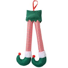 精靈腿造型聖誕掛飾, 混色, 1個