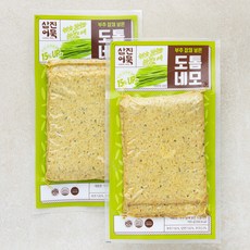 삼진어묵 부추잡채 넣은 도톰네모 어묵 3장, 165g, 2개