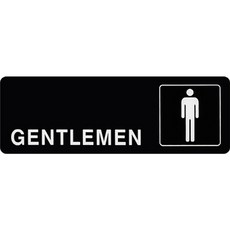 편스토어 화장실 탈의실 아크릴 안내 표지판 벽부착용, GENTLEMEN, 1개