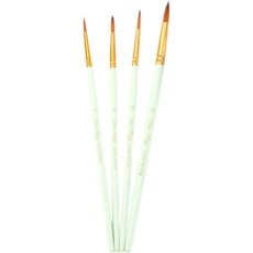Dasababa 薄荷綠油畫筆 尖頭筆 4件組, 1套, 4種