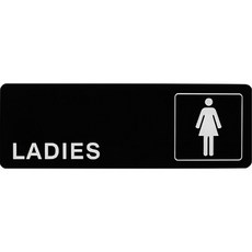 화장실 탈의실 아크릴 안내 표지판, LADIES, 1개