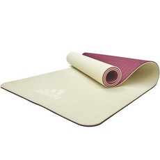 아디다스 더블사이드 TPE 요가매트 6mm, 그레이 + 와일드핑크, 1개