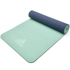 adidas 愛迪達 雙面TPE瑜伽墊 6mm, Blue Mint
