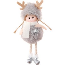 人偶娃娃造型聖誕掛飾, 灰色