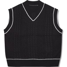 Anseuburaun 男款寬版漁夫V領背心 RJG 2008