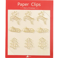 다사바바 크리스마스 사무용품 종이 클립, 1개