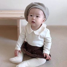 JOY MULTI 孩童圓領素色長袖T恤