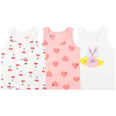milkmilelolo 女童可愛背心3件組