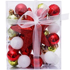 星星圓球造型聖誕樹裝飾組 01號, 隨機發貨
