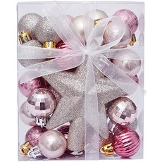 星星圓球造型聖誕樹裝飾品 6號, 隨機發貨