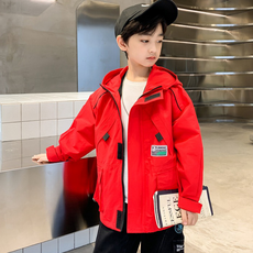 ORANGEDAMOM 男童貼袋連帽野戰夾克