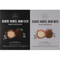 CHOCO HEALTH 蛋白質杏仁 Rocher 深色 + 牛奶, 105g, 2盒