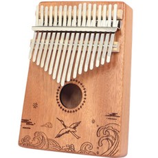 Tingall 彩繪17音木製卡林巴琴 Type 3, 1個