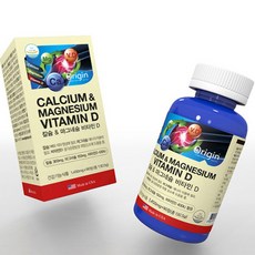 Origin 鈣鎂維生素D 1600mg 營養補充品, 90錠, 1個