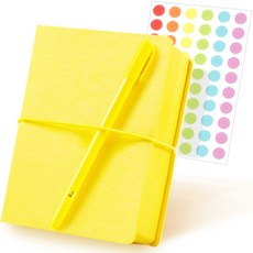 李勳2023故事日記短日期型+圓珠筆+貼紙套裝, 霓虹黃