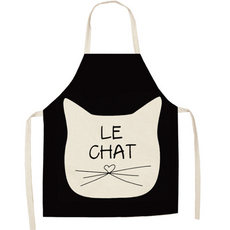 해피 블랫 캣츠 앞치마 47 x 38 cm, 1개, NO 12