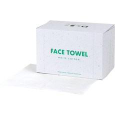 URBAN LEAVES 棉質洗臉巾 白色, 80張, 1包