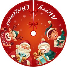 Yesmall Once More 聖誕樹裙 地板罩 遮蓋裝飾墊, 06, 1個