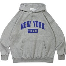 ezy studio 7th 紐約 W 寬鬆版型連帽T恤